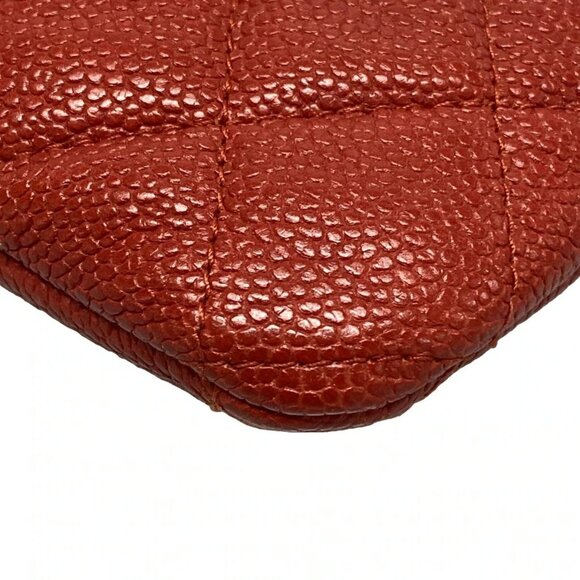 Auth CHANEL Boy Chanel / Matelasse Red Calfskin Clutch Bag - Picture 16 of 16